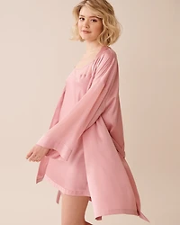 Chiffon and Satin Kimono