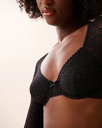 Long-Sleeve Leopard Lace 2-piece Set