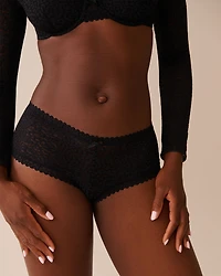 Long-Sleeve Leopard Lace 2-piece Set