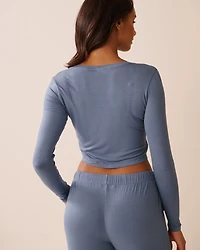 Soft Jersey Long Sleeve Crop Top