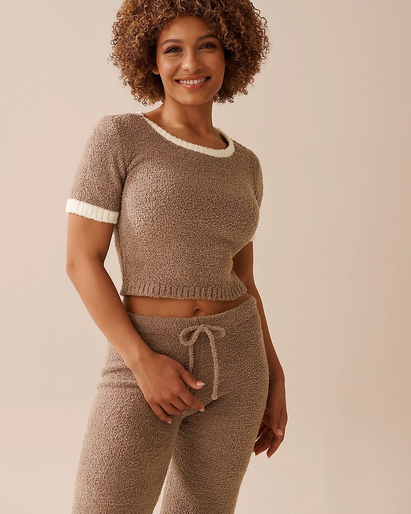 T-shirt court en chenille