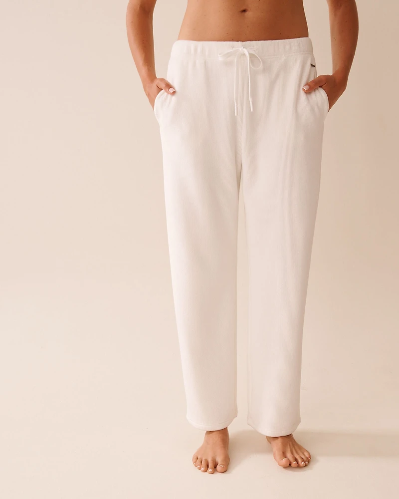 Pantalon épais en tissu côtel