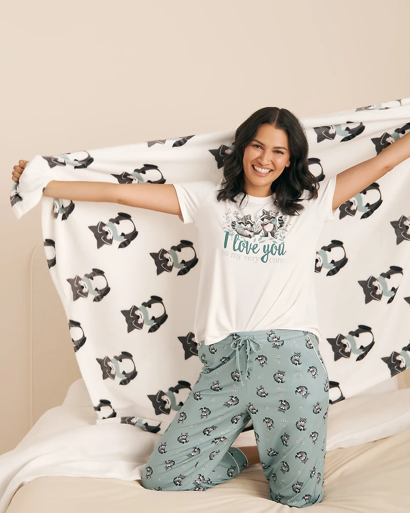Raccoon Print Super Soft T-shirt