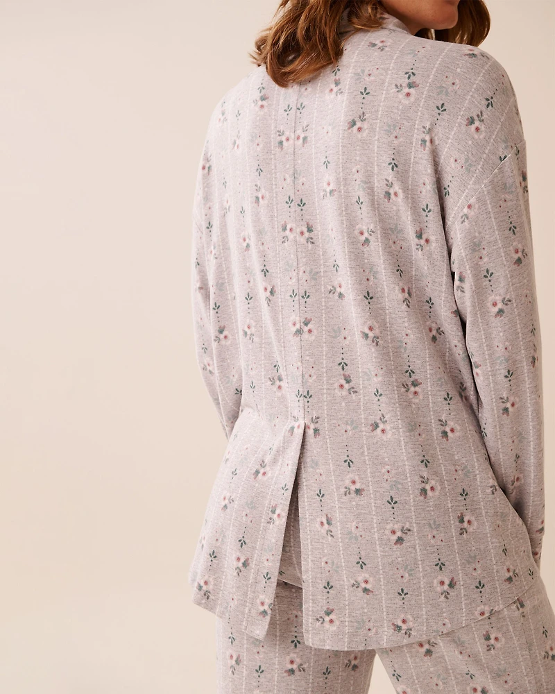 Floral Print Recycled Fibers Button-down Shirt