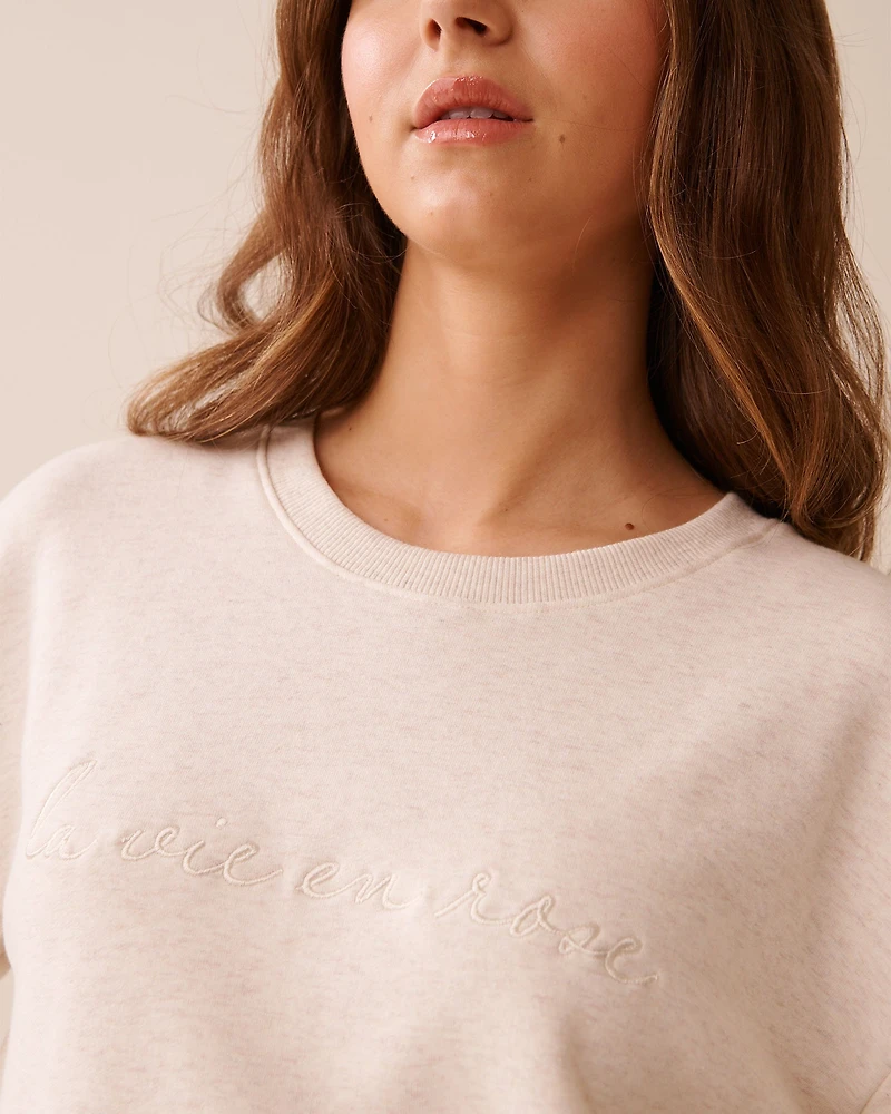 Chandail manches longues en french terry