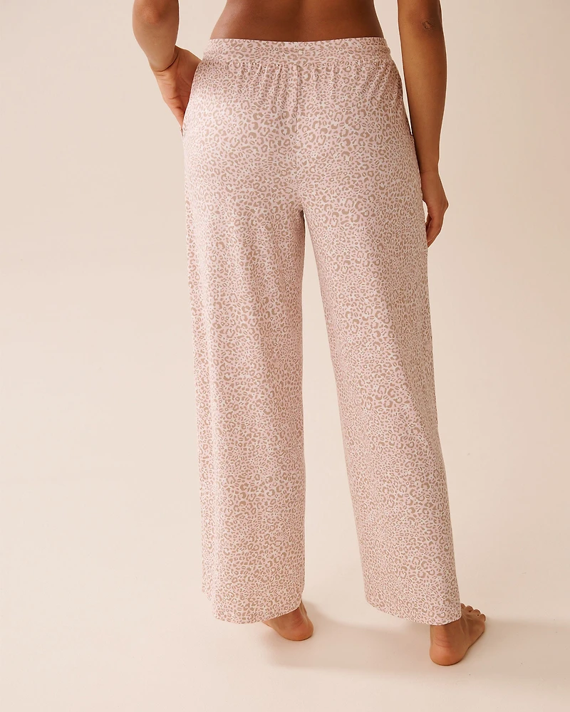 Pink Leopard Print Super Soft Pajama Pants