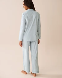 Floral Print Soft Velour PJ Set