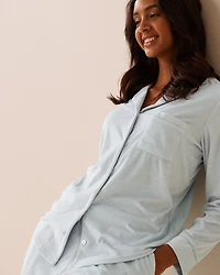 Floral Print Soft Velour PJ Set