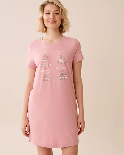 Coffee Print Super Soft Sleepshirt