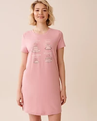 Coffee Print Super Soft Sleepshirt