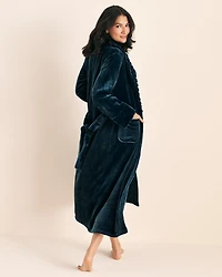 Long Faux Fur and Soft Plush Robe