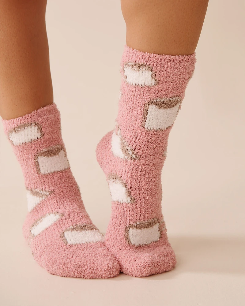 Plush Raccoon Socks
