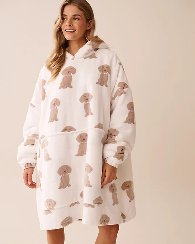 Dachshund Soft Plush Oversized Hoodie
