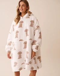 Dachshund Soft Plush Oversized Hoodie