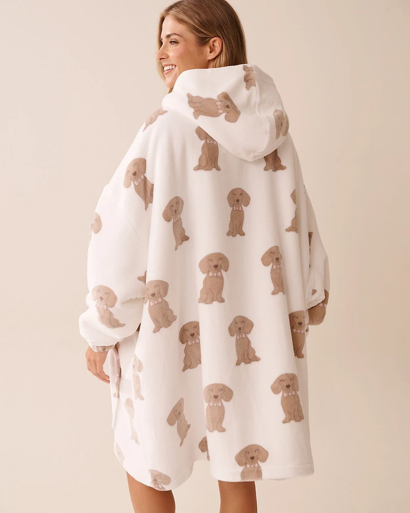 Dachshund Soft Plush Oversized Hoodie