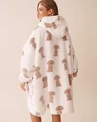 Dachshund Soft Plush Oversized Hoodie