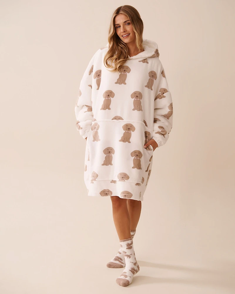 Dachshund Soft Plush Oversized Hoodie