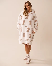 Dachshund Soft Plush Oversized Hoodie