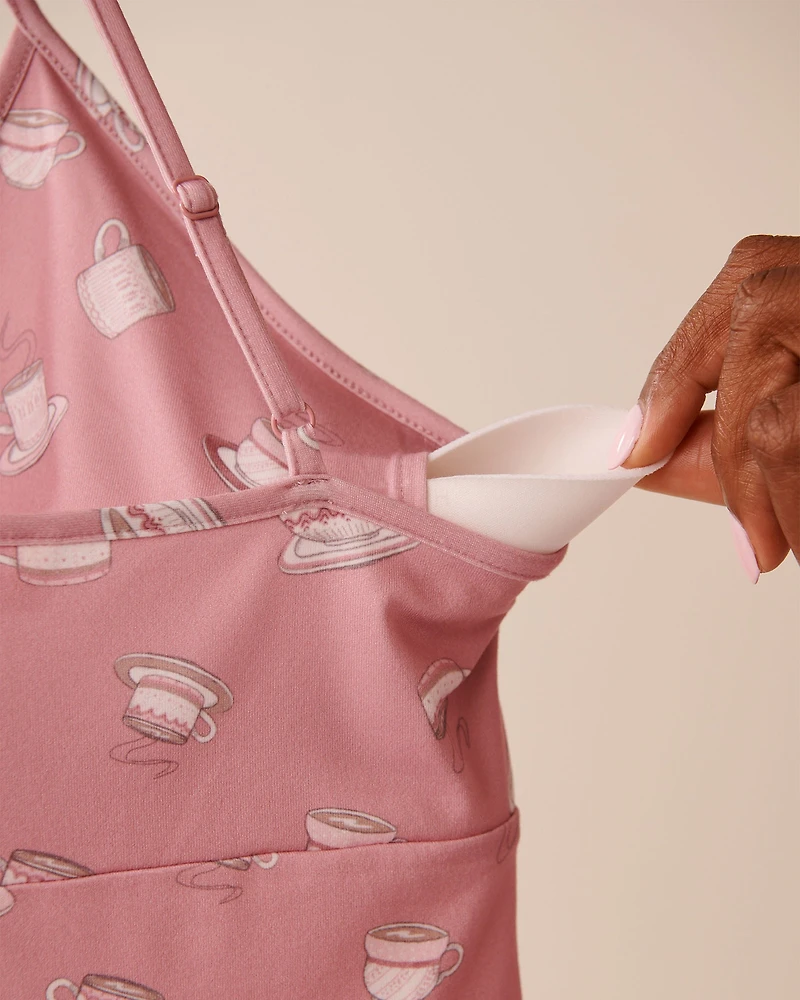 Nuisette ultra douce imprimé tasse de café