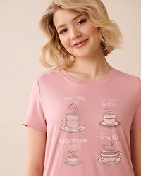 Coffee Print Super Soft Sleepshirt