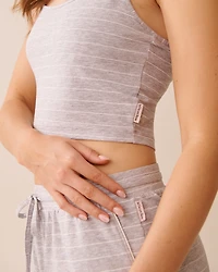 Cotton Crop Cami with Shelf Bra