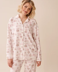 Chemisier en fibres recyclées imprimé floral