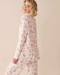 Chemisier en fibres recyclées imprimé floral