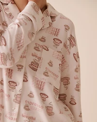 Chemisier en fibres recyclées imprimé floral