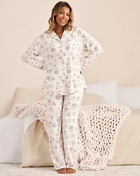 Floral Print Recycled Fibers Pajama Pants