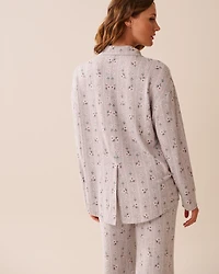 Floral Print Recycled Fibers Button-down Shirt