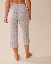 Floral Print Recycled Fibers Pajama Capris