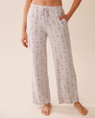 Floral Print Recycled Fibers Pajama Pants