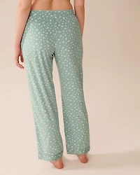 Floral Print Soft Velour PJ Set