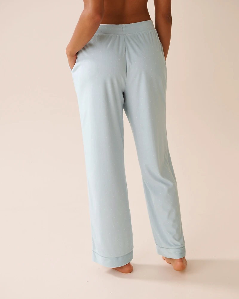 Floral Print Soft Velour PJ Set