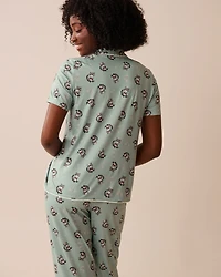 Dachshund Print Super Soft Button-down Shirt