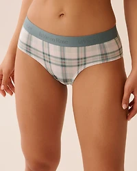 Culotte aux hanches coton et bande élastique logo