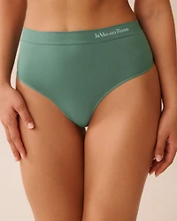 Culotte tanga taille haute en tissu sans coutures