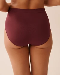 Culotte bikini taille haute en tissu sans coutures