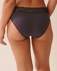 Cotton and Lace Band Bikini Panty