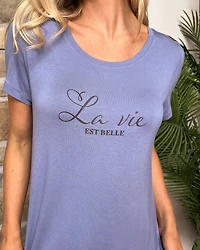 Soft Jersey Short Sleeve Sleepshirt