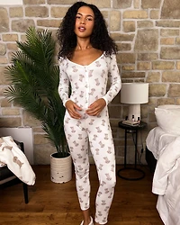 Combinaison ultra douce imprimé teckel