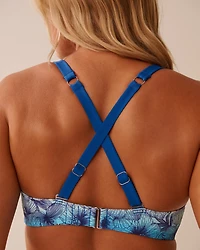 HIBISCUS FADE D Cup Plunge Bikini Top