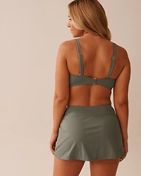 KHAKI GREY D Cup Bralette Bikini Top