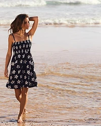 Floral Mini Dress with Removable Straps