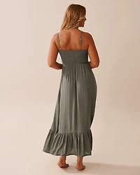 Maxi Smocked Dress with Removable Straps