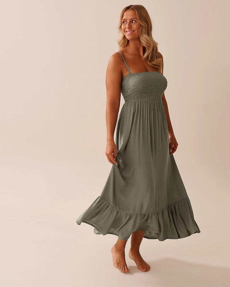 Maxi Smocked Dress with Removable Straps