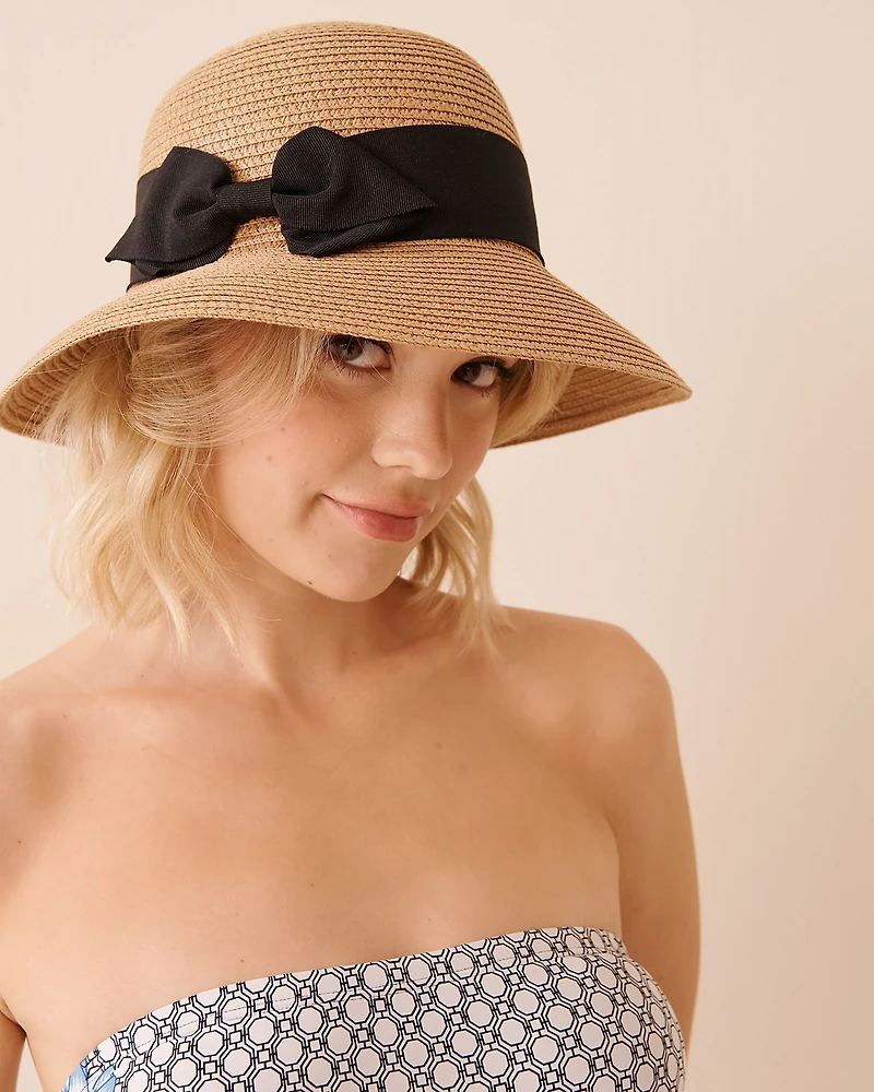Straw Bowler Hat