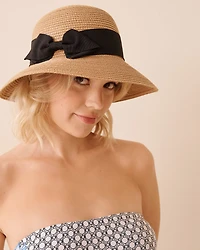 Straw Bowler Hat