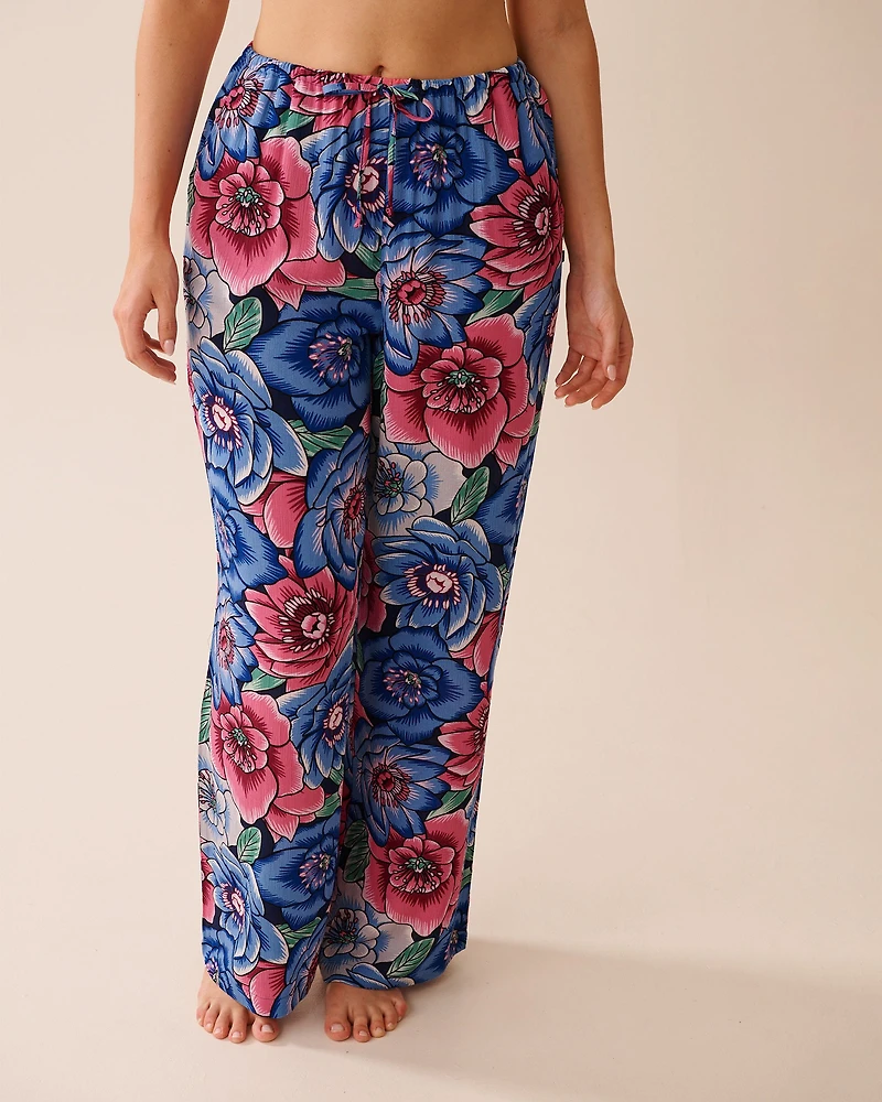 Floral Gauze Pants