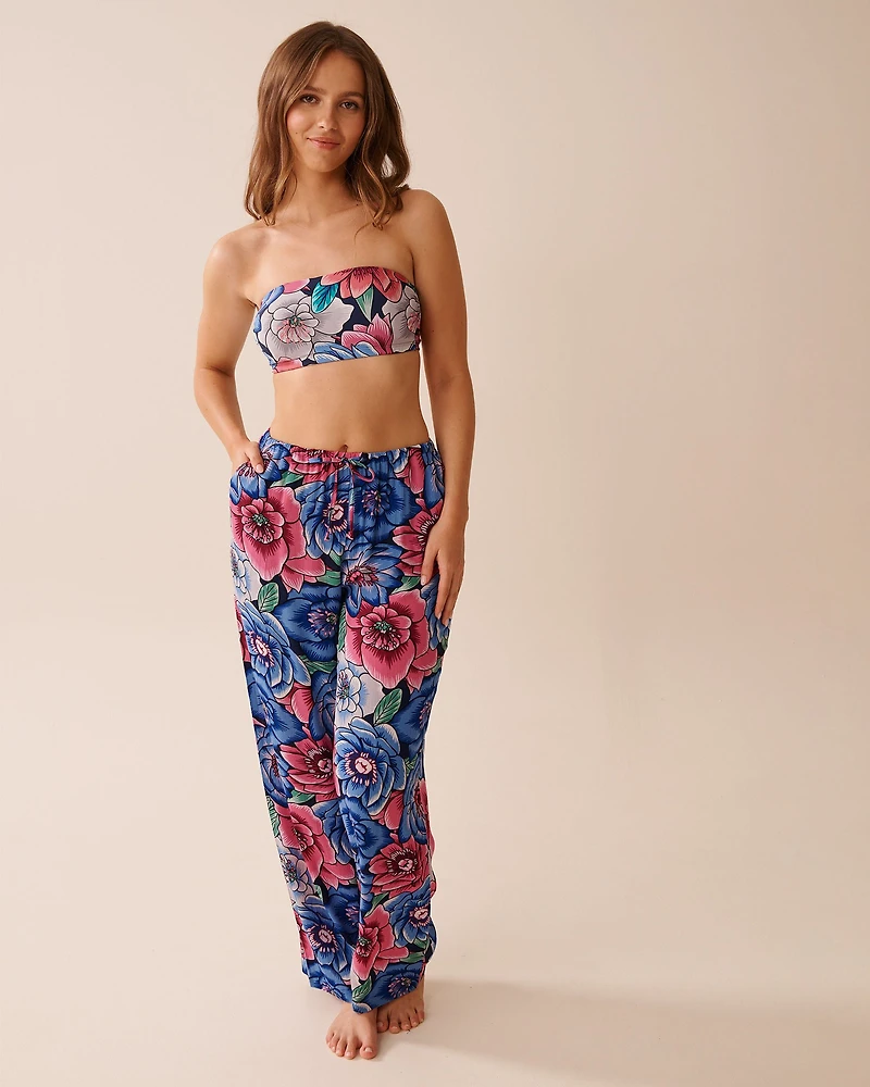 Floral Gauze Pants